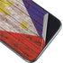 Philippines Flag Dark Wood iPhone 11 Skin